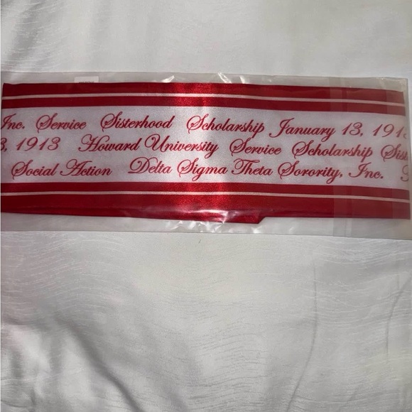 SOROR SORORITY ONLY scarf Twilly sisterhood scholarship service Howard - Picture 2 of 2